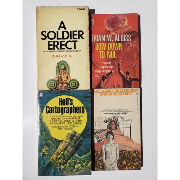 Other - Brian Aldiss 4x Vintage Paperback Bundle Hell's Cartographers Science Fiction